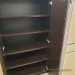 2 Door Espresso Storage Cabinet, Locking